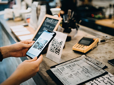 QR codes for contactless menus